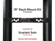 Rack Mount Kit for Scarlett Solo 4th Gen 1.5U 19” Rack Mount - 4 Variations