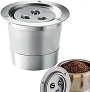 Refillable Coffee Pods - Reusable Filter Cups, Stainless Steel 3 Hole Coffee Pod Filter | Removable Coffee Filter Cups, Coffee Pods for Coffee Machines