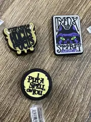 AUTHENTIC CROCS HOCUS POCUS JIBBITZ CHARMS Brand New Set Of 3 Cauldron Spell