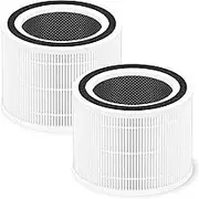 Compatible for Levoit Core 300 HEPA Combined Carbon Filter Air Purifier Accessories - Core 300-RF-TX White(2pcs)