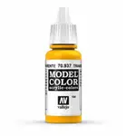 ACRYLICOS VALLEJO AV水漆 模型色彩 MODEL COLOR 184 70937 透明黃色 17ML