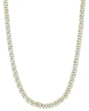 Forever Creations 14K 10.00 ct. tw. Lab Grown Diamond Tennis Necklace