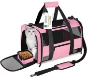 Cat Carrier, Dog Carrier, Pet Carrier for Small Dogs Medium Cats Puppies Unde...