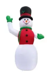 20 Ft COLOSSAL SNOWMAN Air blown Lighted Yard Inflatable