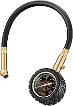 Tire Pressure Gauge - 6-170 PSI Heavy Duty Air Pressure Gauge with Glow Dial & 360° Swivel Chuck