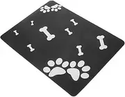 SUPVOX Absorbent Pet Feeding Mat for Dogs and Cats Quick Drying Food and Water Bowl Mat Non Slip Design Keeps Floors Clean for Puppy Feeding Supplies