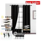 Luxury PM 2.5 Filter Blackout Curtains, W42 x L84 inch - Soundproof Protection