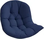B Baosity Hanging Egg Chair Cushion, Thicken,Comfortable, Soft, Washable Pad, Hammock Cushion for Porch Indoor Garden Outdoor Office, Deep Blue