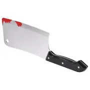 Bloody Cleaver, Fake Knifes Realistic Kitchen Cleaver Prop for Halloween7305