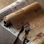 2 Pcs(8m*2) Food Wrapping Paper Journal Greaseproof Paper Sheets Baking Paper Waterproof And Oil Proof Wax Paper,for Sandwiches,burgers Bread