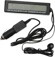 BCOATH Clock Car Display Clock Vehicle Timer Digital Clock Auto Digital Talking Alarm Clock Hygrometer Station LED Clock Monitor Simple Seasonings Abs Black