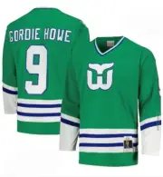 Mitchell & Ness NHL Gordie Howe Hartford Whalers Blue Line Jersey