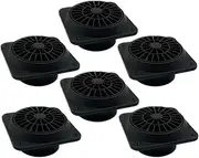 NFGEGPKPHA 6X 60mm 75mm 90mm Black Car Air Conditioner Outlet Fit for Webasto Fit for Eberspacher Heater Air Vent Outlet with Fan Air Conditioning Vent(6Pcs 75mm)