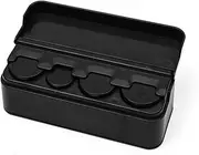 AIMALL 2PCS Compact Car Coin Holder, Universal Vehicle Coin Case with Sorting Compartments, Perfect for Cars and Home Use, 4.52 x 1.57 Inch,