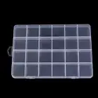 24 Compartments Plastic Box Case Jewelry Bead Storage Container Craft Organi^M2