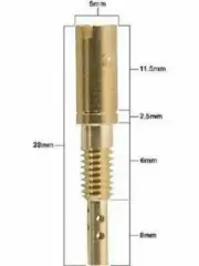 Genuine Mikuni Pilot Jet for OEM, TMX, BSR Carburetors N224.103-12.5 Size 12.5