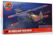 Airfix De Havilland Tiger Moth 1:48 Scale Plastic Model Plane Kit A04104A