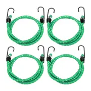 4Pcs Bungee Cord with Hooks 40" Rubber Bungee Cords for Outdoor, Green