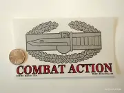 2.75X5" Decal Sticker For outside of glass COMBAT ACTION