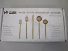 20 Piece Silverware Set Matte Gold Flatware Cutlery Service for 4 (Brand New)