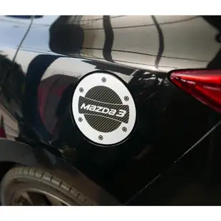 MAZDA馬自達【Mazda3油箱蓋類金屬貼】四代馬三 五門專用 油箱貼膜 油箱蓋裝飾贴 保護蓋裝飾貼 造型貼 改裝精品