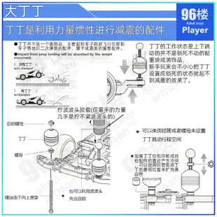 四驅車 四驅配件 玩具車配件 四驅改裝 96樓自製田宮tamiya四驅車配件15401 95263減震 避震 配重 大丁