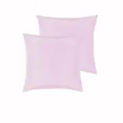 Satin European Pillowcases ( Pair ) PINK