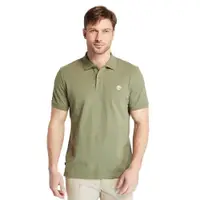 在飛比找ETMall東森購物網優惠-Timberland 男款卡塞爾綠LOGO短袖POLO衫A2