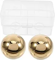 GLEAVI 2pcs Reusable Ice Balls for Whiskey Chilling Stones for Drinks Present with Storage Box for Cocktails and Beverages