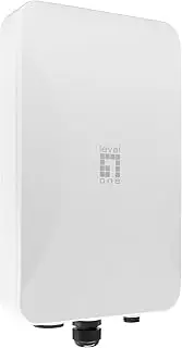LevelOne WAB-8021 AX3000 Dual Band Wi-Fi 6 Outdoor PoE Wireless Access Point, Omnidirectional