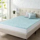 Zinus Gel Memory Foam Full Mattress Topper Swirl Topper 2" Medium No Pocket