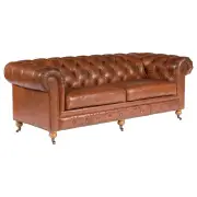 Sheffield 3 Seater Leather Sofa