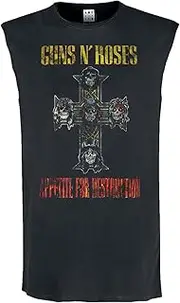 [Amplified] Mens Appetite For Destruction Guns N Roses Sleeveless Tank Top