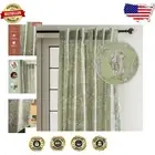 Maison d'Hermine 100% Cotton Light Filtering Toile Curtains, 50"W x 96"L - Green