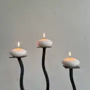 Hand Forged Wavy Candelabra