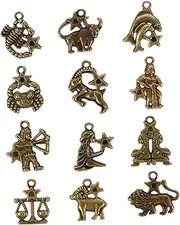 TEHAUX 60pcs DIY Retro Alloy Pendants Necklace Accessories for Jewelry Making 12