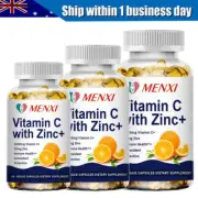 Vitamin C + Zinc 10/60/120Capsules- Immune System Booster Antioxidant Supplement