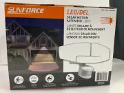 Sunforce Solar Motion Security Light 1500 Lumens Detection 30 feet 1900548
