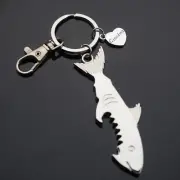 Shark Shaped Keychain Smooth Bottle Opener Gift - Grandma Heart Charm with Clip