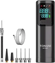 TONUNI Electric Ball Pump, Electric Ball Pumps Portable Air Pump with Gauge Digital Display Needles Extension Hose Exercise Ball Pump for Basketball Soccer Ball Pump Sports Balls Inflatables