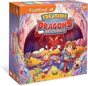 FoxMind Games: Treasure of The Dragons - Tile Flipping Memory Game, Match Tiles & Collect Treasure, Fantasy Theme, Family & Kids Ages 6+, 2-5 Players