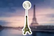 Elegant Paris Eiffel Tower Bronze Memo & Photo Metal Clip Holder