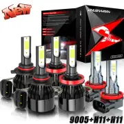 Para For Jeep Compass 2014-2018 - LED de luz alta/baja + luces antiniebla