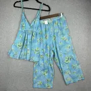 Oscar De La Renta Pink Label Ocean Breeze Intimates Sleepwear Set Lightweight