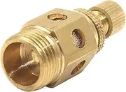 UMCNVV Sll Pneumatic Brass Exhaust Muffler Throttle Type 1/8" 1/4" 3/8" 1/2" BSP Silencer Fitting Noise Filter Reducer copper Connector(Transparent,1/2")