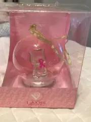 Lavori Hand Blown Glass Hope Collection Angel PINK RIBBON