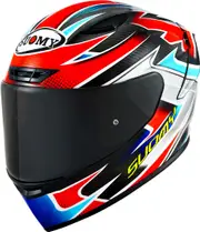Suomy TX-Pro Flat Out Carbon, full face helmet , color: Black/Red/Silver/Blue , size: XS
