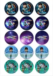 Edible Cupcake Toppers MILES from tomorrowland PRECUT Highest Australian Quality