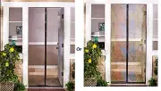 Instant Decorative Screen Doors Metal Mesh w/ Magnetic Snap Closure Easy Install