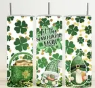 St. Patrick's Day Let The Shenanigans Begin Design, Skinny 20oz Tumbler W/ Lid